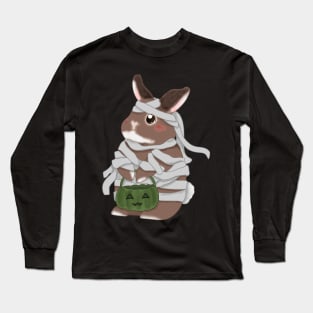 Mummy Rabbit for Halloween _ Bunniesmee Long Sleeve T-Shirt